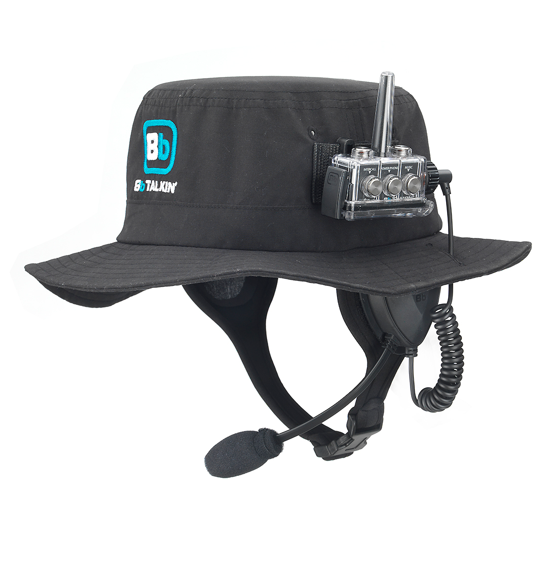 Our surf hat is 100% waterproof and provides protection from the sun